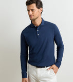 Peter Millar Cool Cotton Long-Sleeve Polo