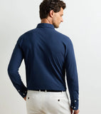 Peter Millar Cool Cotton Long-Sleeve Polo
