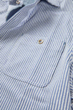 Nicoby Stripe Button Front With Contrast Indigo Trims