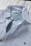 Nicoby Stripe Button Front With Contrast Indigo Trims