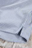 Nicoby Stripe Button Front With Contrast Indigo Trims