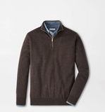 Peter Millar Autumn Crest Suede Trim Quarter-Zip