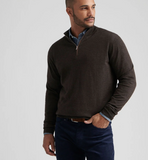 Peter Millar Autumn Crest Suede Trim Quarter-Zip