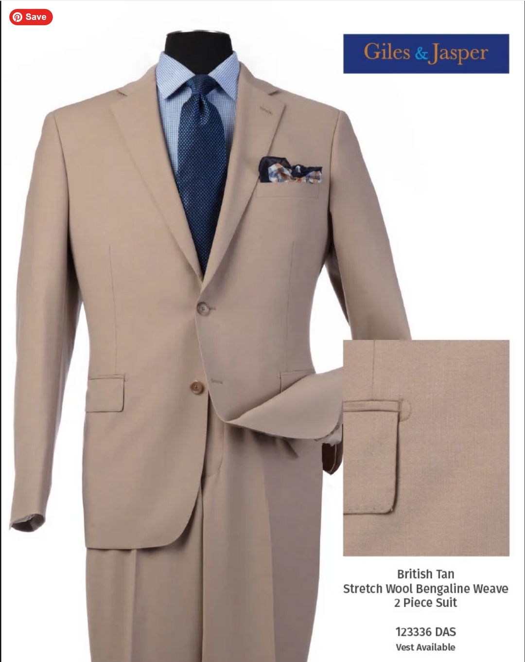 Giles & Jasper Suit in British Tan – Savile Lane