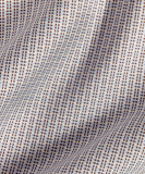 David Donahue Chocolate & Sky Oxford Dobby Dress Shirt