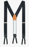 Trafalgar Sutton Solid Color Silk Formal Suspenders