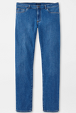 Peter Millar Crown Men's Pilot Mill Jeans Light Indigo Stretch Cotton