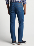 Peter Millar Crown Men's Pilot Mill Jeans Light Indigo Stretch Cotton