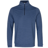 Peter Millar Perth Sugar Stripe Performance Zip Neck Sweater