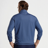 Peter Millar Perth Sugar Stripe Performance Zip Neck Sweater