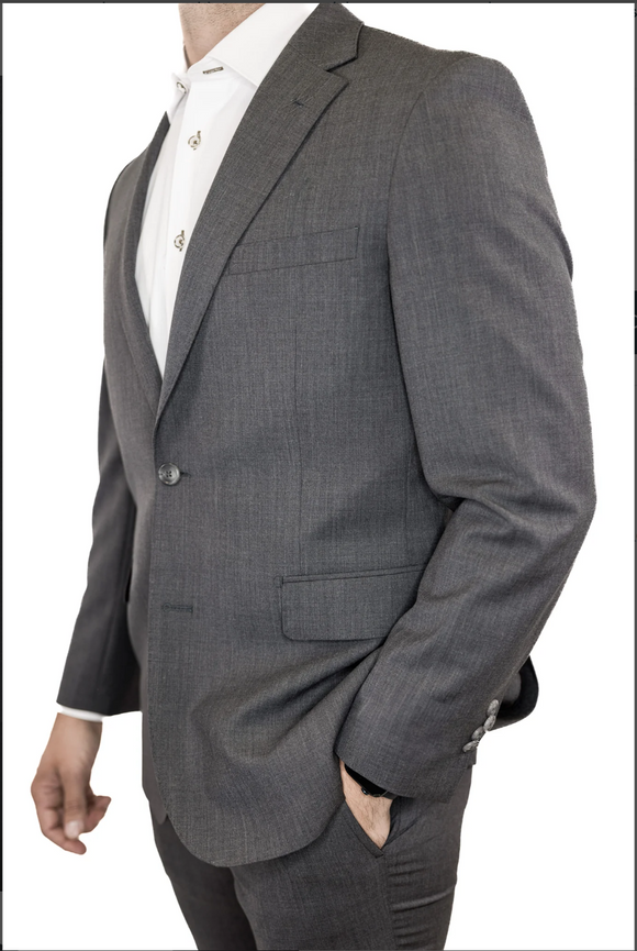 Giles & Jasper Suit in Pewter Grey