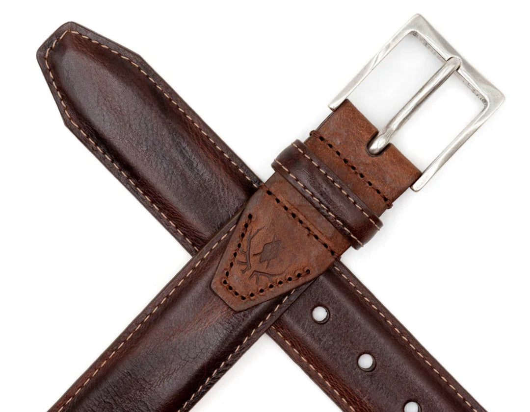 Martin Dingman Perry Italian Saddle Leather Belt – Savile Lane display picture 1