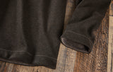Nicoby HERRINGBONE SUEDE TRIM REVERSIBLE QUARTER ZIP