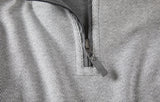 Nicoby HERRINGBONE SUEDE TRIM REVERSIBLE QUARTER ZIP