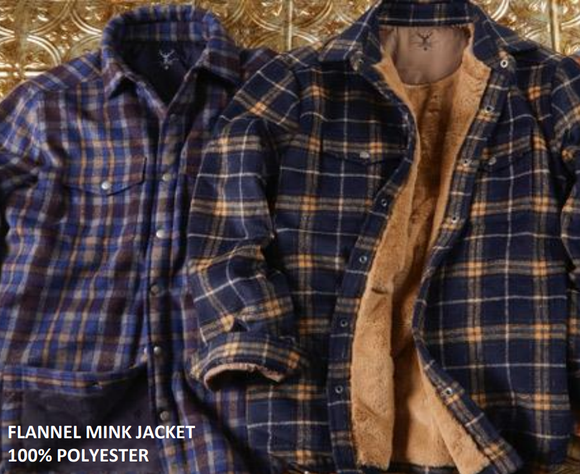 Nicoby Flannel Mink Jacket