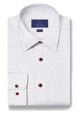 David Donahue Blue & Berry Micro Print Dress Shirt