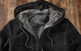 Nicoby FLANNEL SHERPA HOODIE
