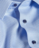 David Donahue Sky & Blue Dobby Dress Shirt