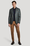 Jack Victor McAllen Olive and Brown Plaid Blazer