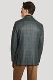 Jack Victor McAllen Olive and Brown Plaid Blazer