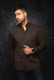 Au Noir Stretch Shirt Alexander Sld/ Chocolate