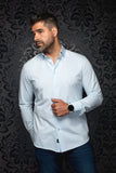 Au Noir Stretch Shirt Alexander Sld/ Ice Blue