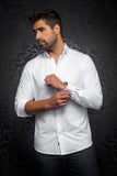 Au Noir Stretch Shirt Alexander Sld/White