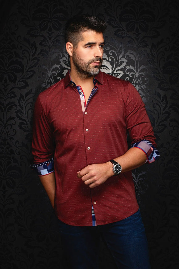 AU NOIR Shirt | HOUND, Burgundy