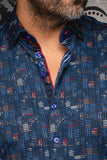 AU NOIR Shirt | SHIRT | METROPOLIS, Navy Red
