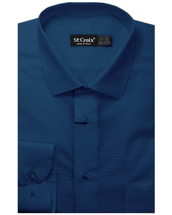 St. Croix Seersucker Long-sleeve Sport Shirt