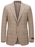 Paul Betenly Camel Windowpane Soft Coat