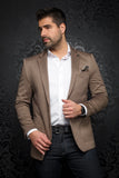 AU NOIR Blazer | DELON, Tobacco