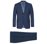Renoir 2110-19 Men's Solid Stretch Navy 2-Piece Notch Lapel Suit