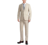 Renoir 201-3 Beige 2-Piece Notch Lapel Suit