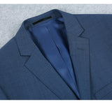 Men's 2-Piece Slim Fit Single Breasted Wool Suit - Savile Lane