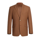 Renoir 201-106 Men's Brown 2-Piece Notch Lapel Suit