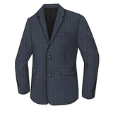 Custom Pin Stripe Savile Lane LL Series II Suit - Savile Lane