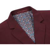 Renoir 201-8 Burgundy 2-Piece Notch Lapel Suit