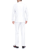Renoir 201-6 White 2-Piece Notch Lapel Suit