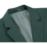 Renoir 201-9 Men's Green 2-Piece Notch Lapel Suit