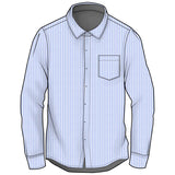 Custom Satin Stripe Shirt - Savile Lane