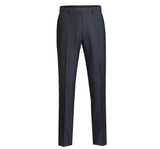 Men's Two Piece Slim Fit 100% Wool Windowpane Check Dress Suit - Savile Lane