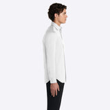 Bugatchi Solid White Print OoohCotton® Shirt