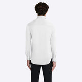 Bugatchi Solid White Print OoohCotton® Shirt